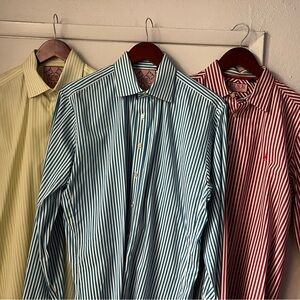 Thomas Pink, 3 Striped Men's Shirt Collection, 16.5 approx, Medium